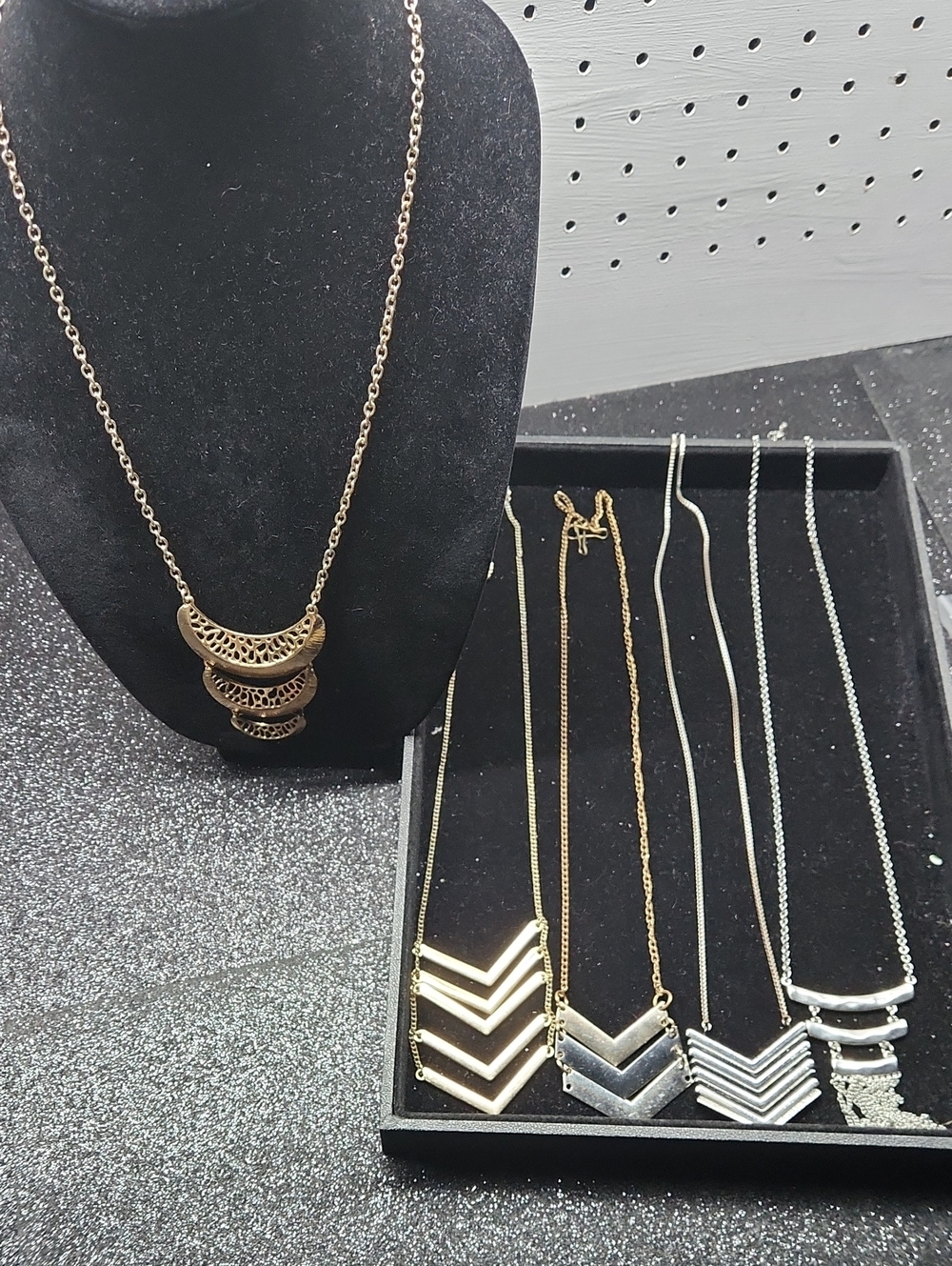 Gold-tone And Silver-tone Long Necklaces
